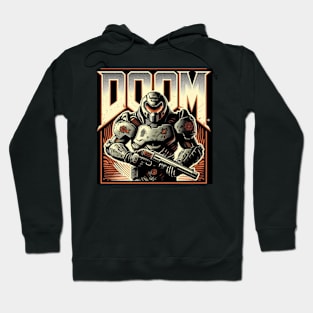 Doom Guy Back in Black Hoodie